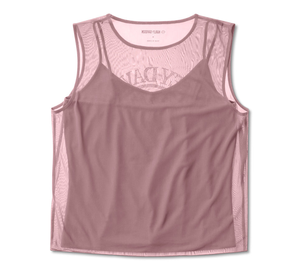Top in rete Willie G Skull Bling da donna - Nostalgia Rose