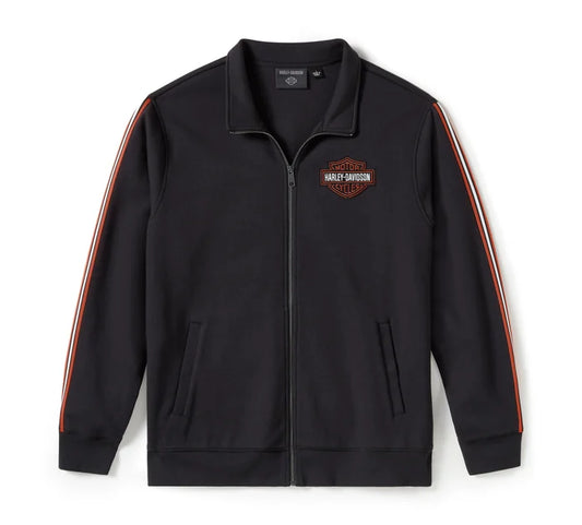 Giacca sportiva in pile Essential con cerniera - Harley Black.