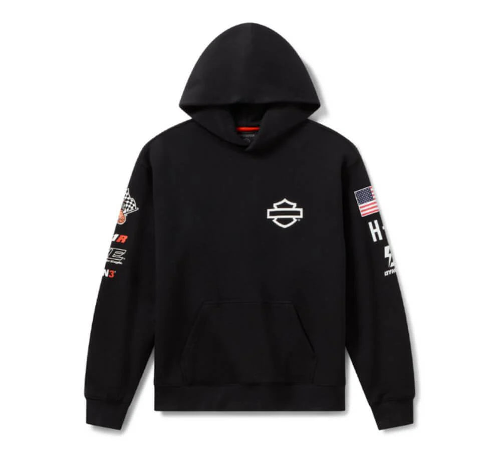 Felpa con cappuccio Harley-Davidson Factory Racing - Nera