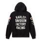 Felpa con cappuccio Harley-Davidson Factory Racing - Nera