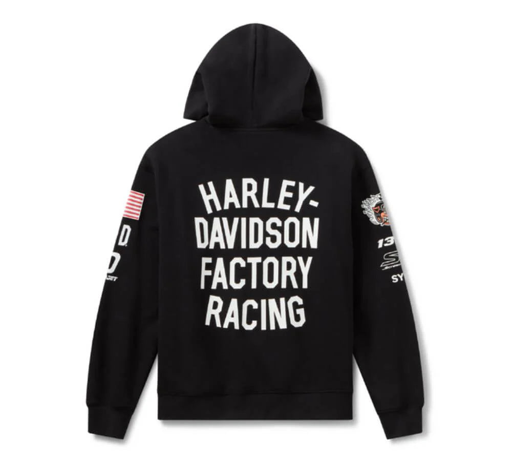 Felpa con cappuccio Harley-Davidson Factory Racing - Nera