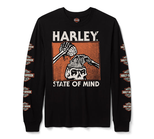 Maglietta a maniche lunghe H-D State of Mind da uomo