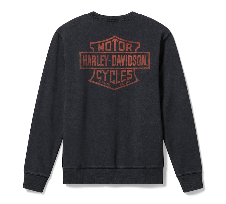 Felpa girocollo da uomo H-D American Classic in pile