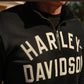 Felpa da uomo H-D Essential con cerniera a 1/4 - Harley Black