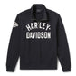 Felpa da uomo H-D Essential con cerniera a 1/4 - Harley Black