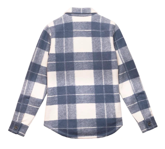 Giacca-camicia Onwards da donna - YD Plaid - Blu polvere