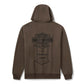 Felpa con cappuccio e zip da uomo H-D American Classic foderata in flanella - Black Olive