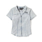 Camicia a maniche corte Essential Bling Chambray con cerniera