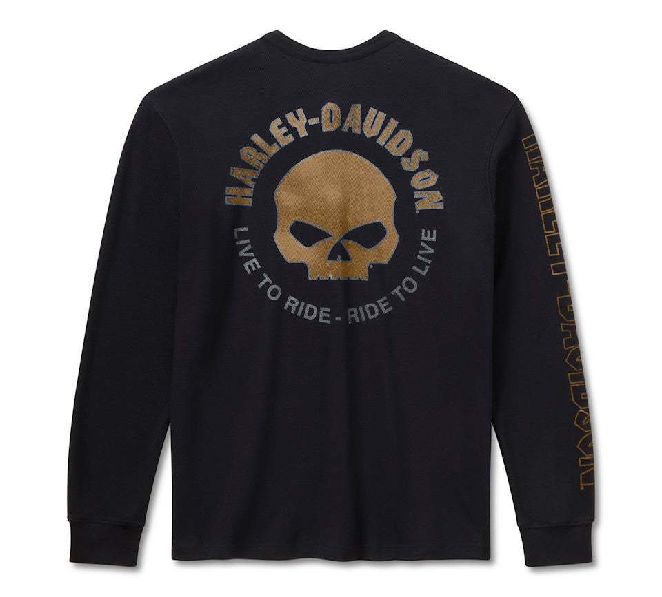 Maglia termica Henley da uomo Willie G Dark Custom
