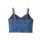 Top bustier blu freddo da donna