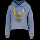 FELPA CON CAPPUCCIO CORTA HARLEY-DAVIDSON® BLU