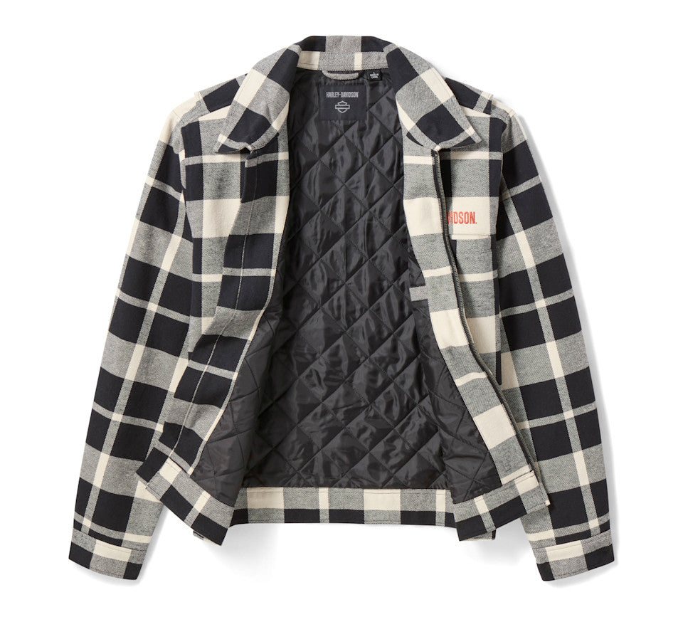 Giacca-camicia da uomo HD American Classic con cerniera frontale