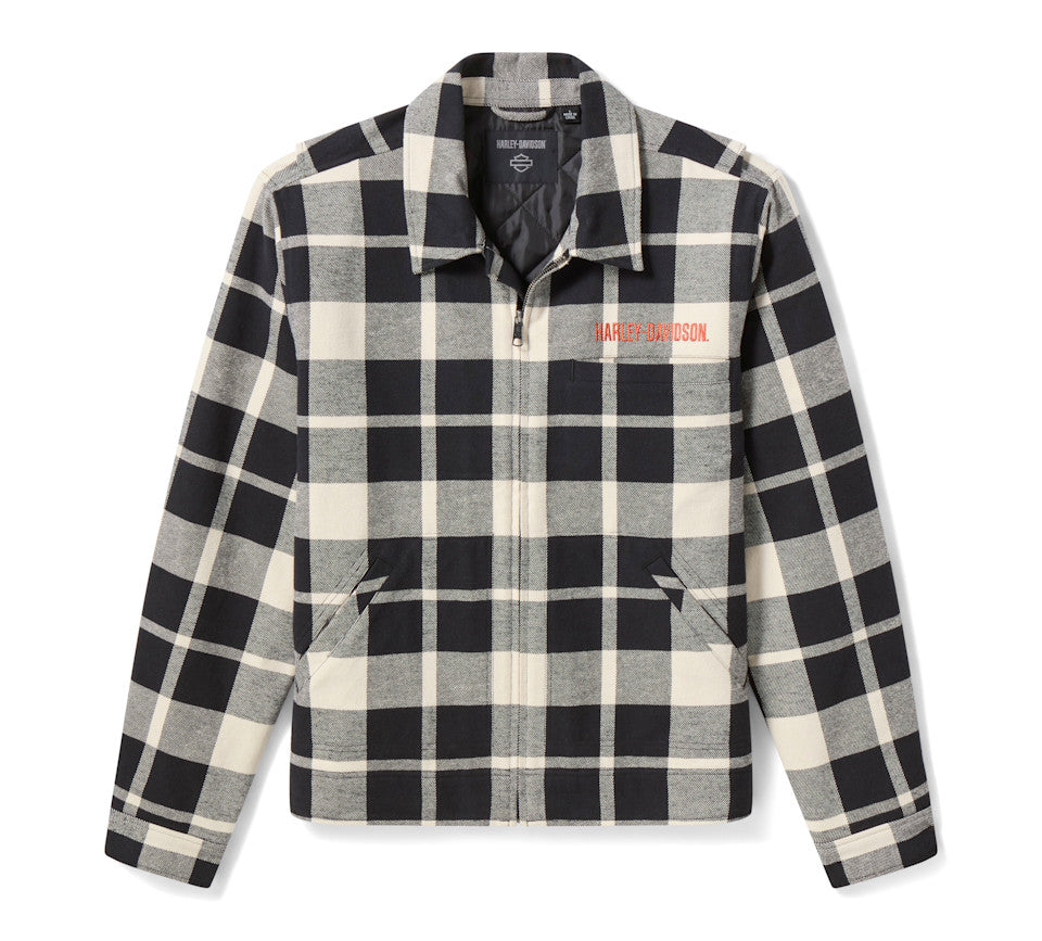 Giacca-camicia da uomo HD American Classic con cerniera frontale