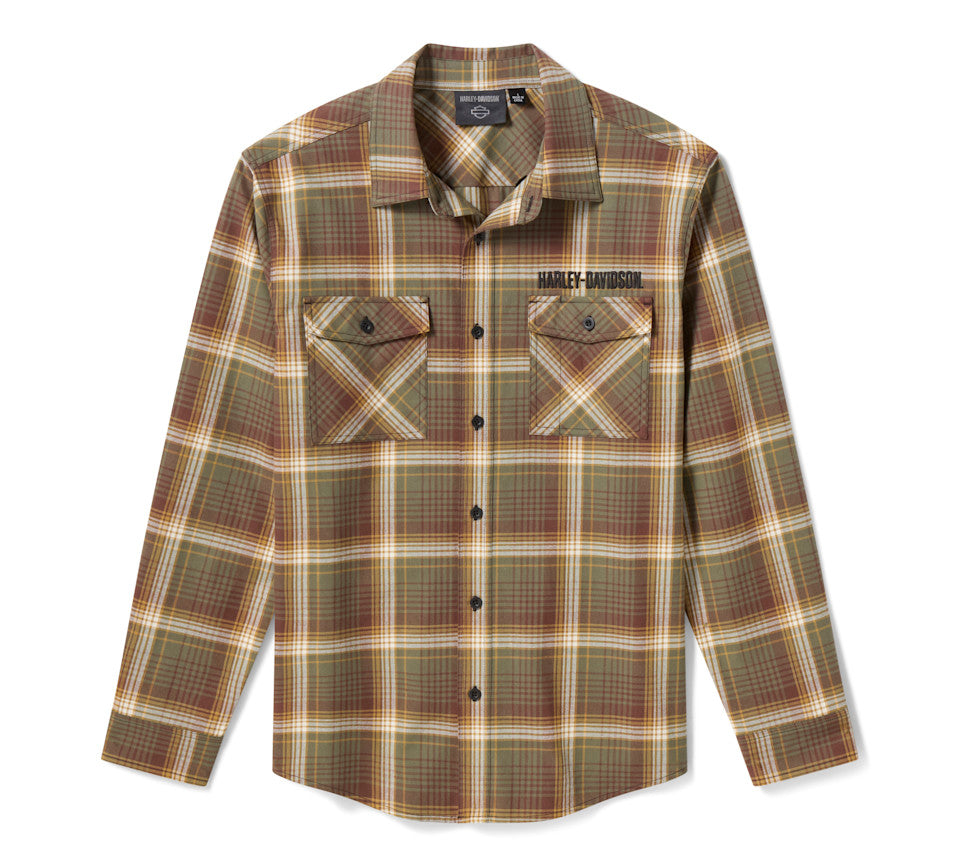 Camicia a quadri da uomo H-D American Classic