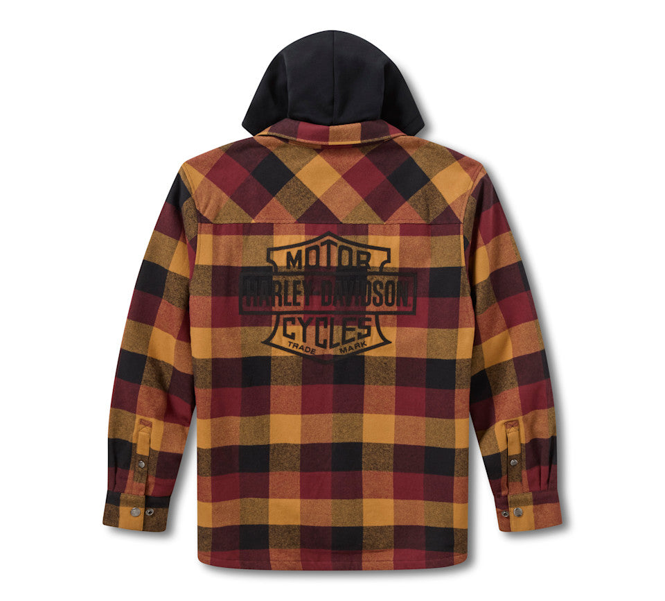 Giacca-camicia con cappuccio HD American Classic da uomo
