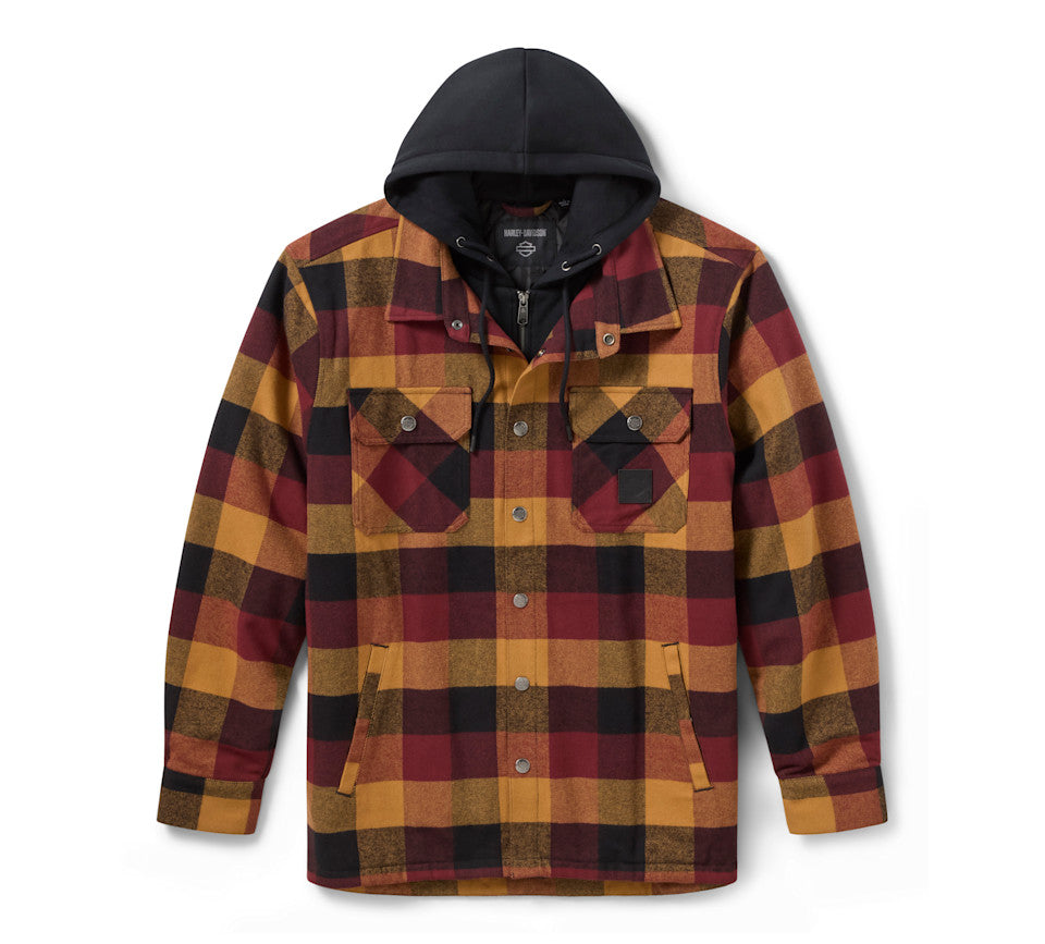 Giacca-camicia con cappuccio HD American Classic da uomo