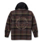 Giacca-camicia con cappuccio personalizzata Willie G Dark da uomo