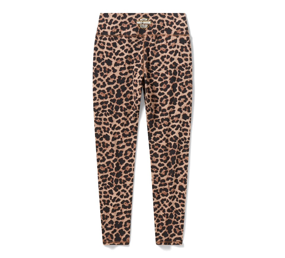 Leggings da donna H-D American Classic con stampa leopardata