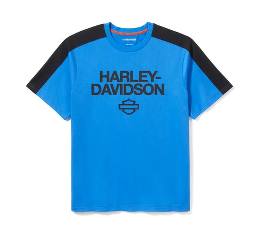 Maglietta Harley-Davidson HD Tech Coolmax nera/blu