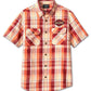 Camicia a quadri a maniche corte Bar & Shield da uomo Harley-Davidson®, Merlot
