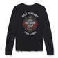 Top a maniche lunghe da donna Bling Iron Rose - Harley Black