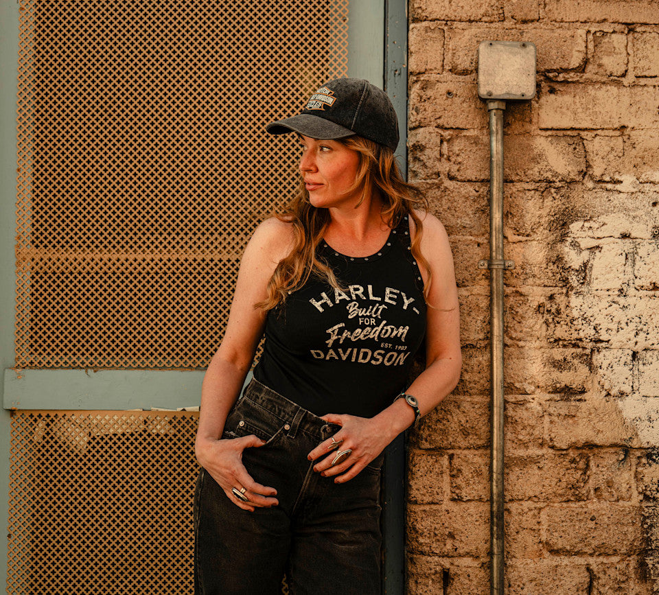 Canotta da donna H-D American Classic con borchie - Harley Black