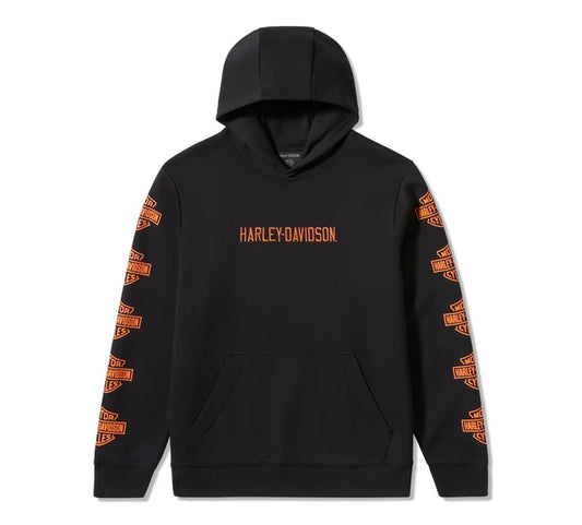 Felpa pullover Essential Bar & Shield da uomo - Harley Black