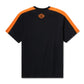 Maglietta Harley-Davidson HD Tech Coolmax nera/arancione