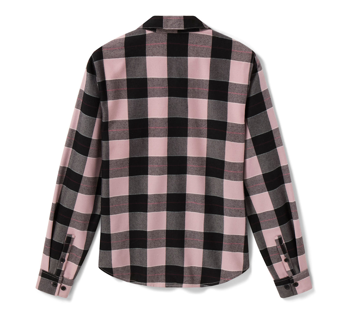 Camicia a maniche lunghe da donna H-D Standard Buffalo rosa e nero