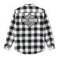 Flanella Bar & Shield Buffalo Check da uomo - Plaid - Harley Black & Cloud Dancer
