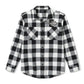 Flanella Bar & Shield Buffalo Check da uomo - Plaid - Harley Black & Cloud Dancer