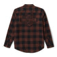 Flanella Bar & Shield Buffalo Check da uomo - Plaid - Harley Black & Coffee