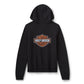 Felpa pullover con cappuccio Essential Bling da donna - Harley Black