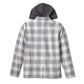 Giacca camicia con cappuccio Heritage Classic, da donna - Plaid tinto in filo - Cloud Dancer