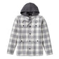 Giacca camicia con cappuccio Heritage Classic, da donna - Plaid tinto in filo - Cloud Dancer