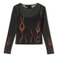 Top in rete Flames For Days da donna - Harley Black