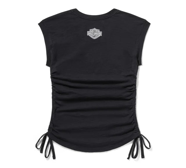 Ttop Essential Ruched da donna - Harley Black