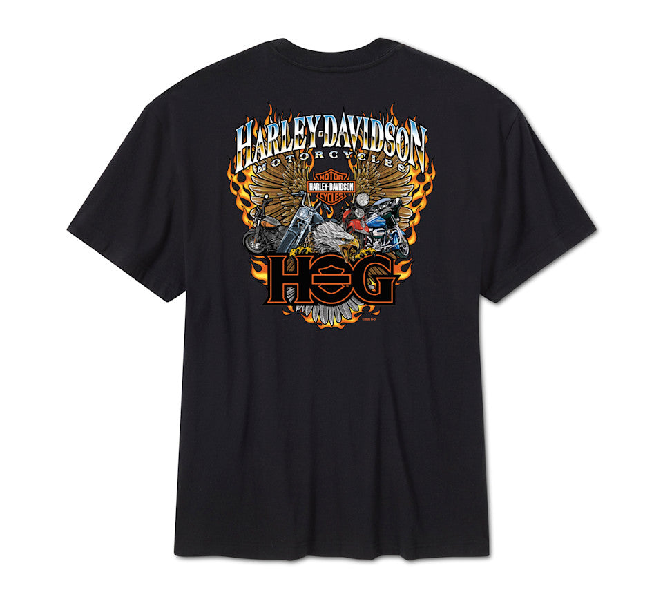 T-shirt a maniche corte da uomo Full Throttle Freedom HOG