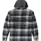 Giacca a quadri con cappuccio Harley-Davidson Traveler grigia