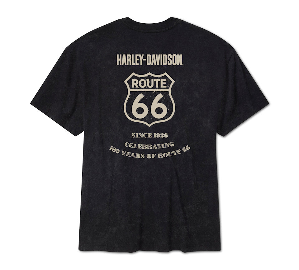 Maglietta a maniche corte da uomo H-D Route 66 Anniversary