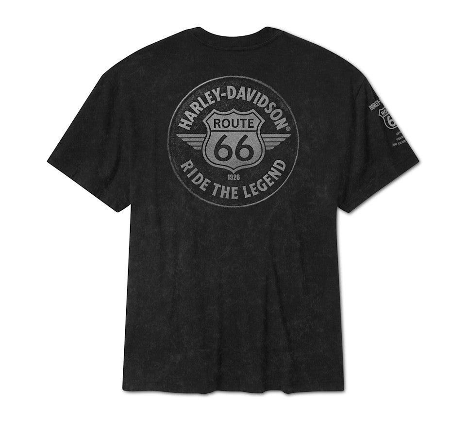 T-shirt a maniche corte da uomo HD Route 66 Legendary