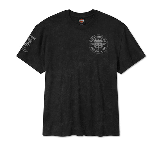 T-shirt a maniche corte da uomo HD Route 66 Legendary