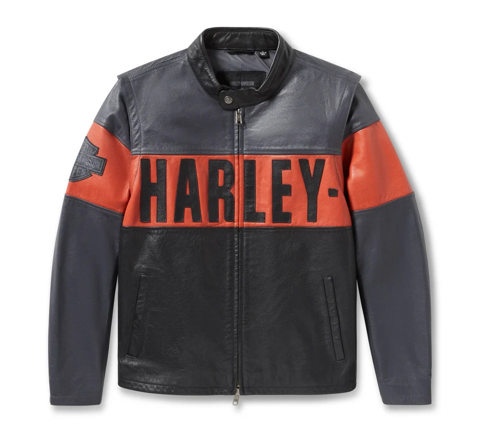 Giacca in pelle convertibile Essential