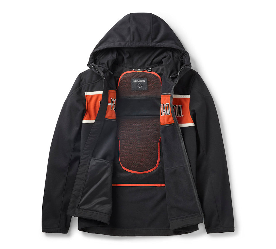 Felpa da motociclismo con cappuccio H-D Trenton Deflector 2.0 da uomo