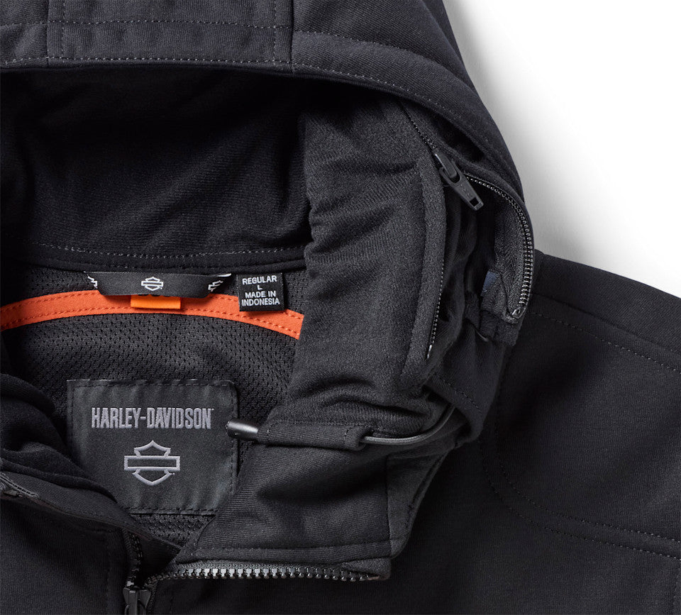 Felpa da motociclismo con cappuccio H-D Trenton Deflector 2.0 da uomo