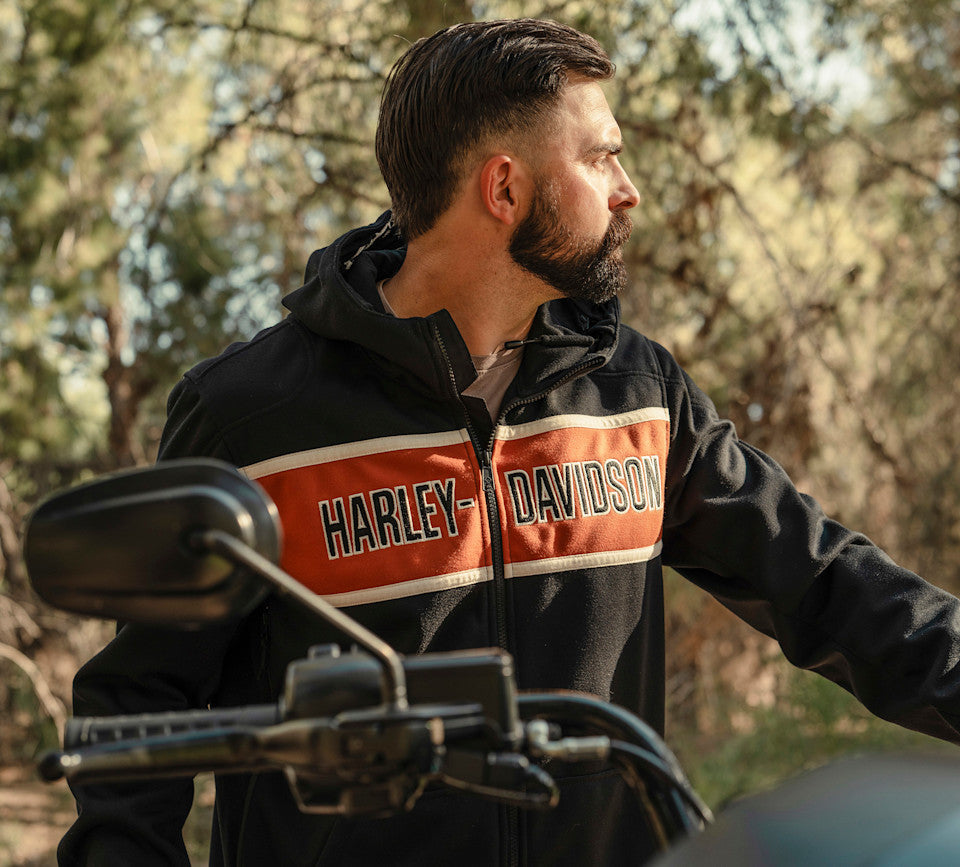 Felpa da motociclismo con cappuccio H-D Trenton Deflector 2.0 da uomo