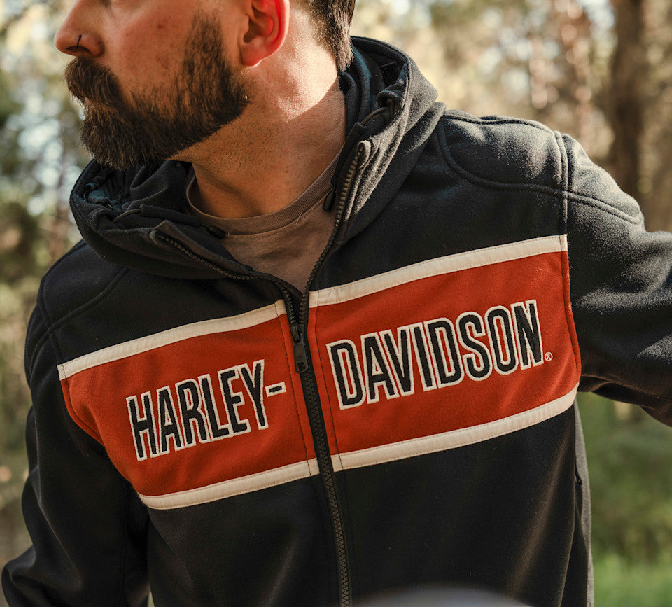 Felpa da motociclismo con cappuccio H-D Trenton Deflector 2.0 da uomo