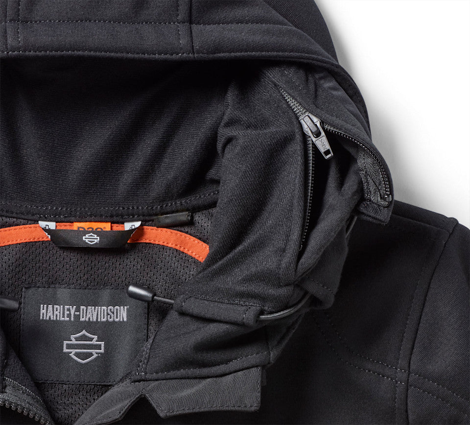 Felpa da motociclismo con cappuccio H-D Trenton Deflector 2.0 da donna