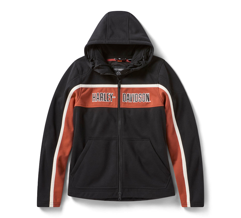 Felpa da motociclismo con cappuccio H-D Trenton Deflector 2.0 da donna