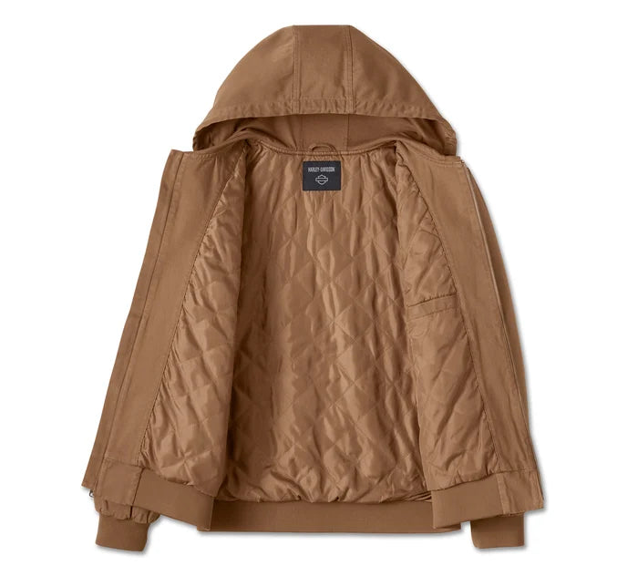 Giacca con cappuccio Bar & Shield Workwear - Toffee